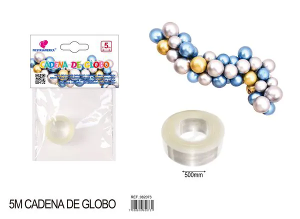 Cadena para globos de 5 metros, 1 pieza