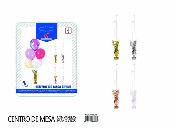 Adorno de estrella con varilla para centro de mesa de 82 cm (dorado, plateado, oro rosa, blanco tornasol), 1 pieza por tarjeta, paquete surtido de 12 tarjetas