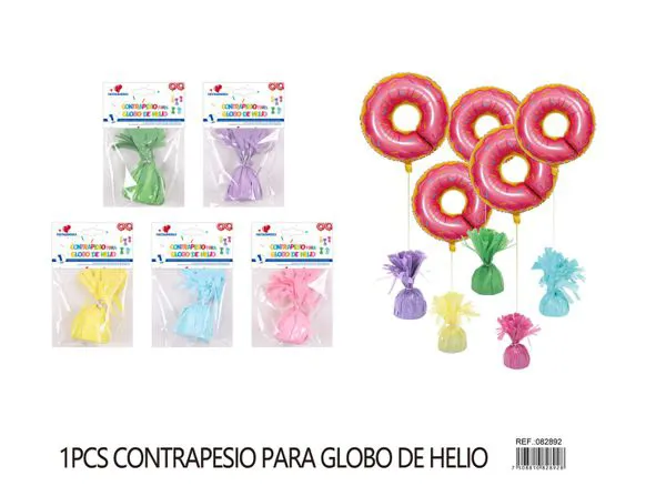 Colgante para globos color macaron, surtido