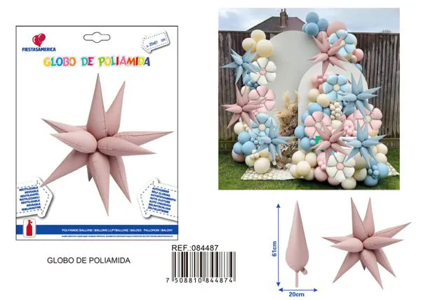 Globo metálico en forma de gota de agua, 20 pulgadas