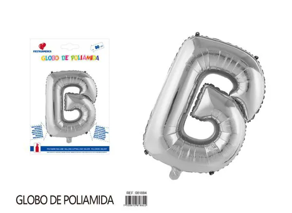 Globo metálico de letra gruesa de 32 pulgadas, color plateado, letra B