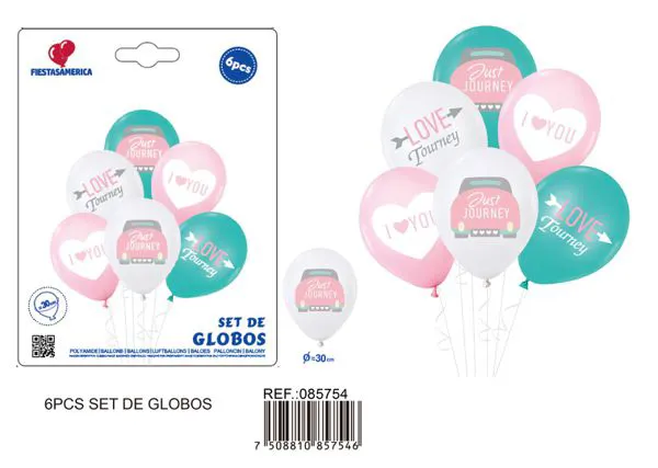 Set pequeño de globos, 6 piezas