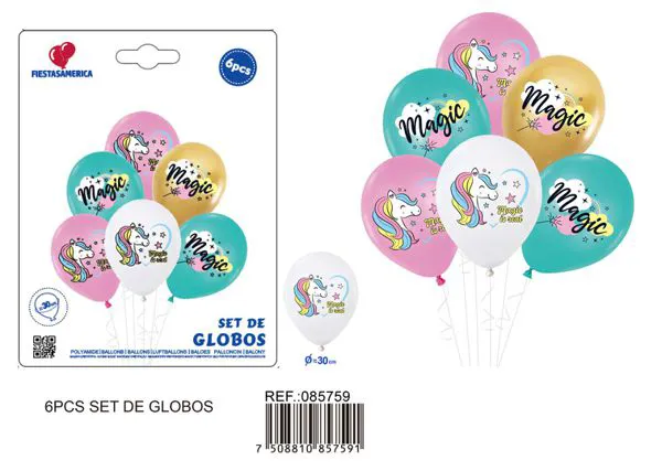 Set pequeño de globos, 6 piezas