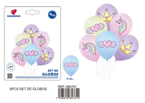 Set pequeño de globos, 6 piezas