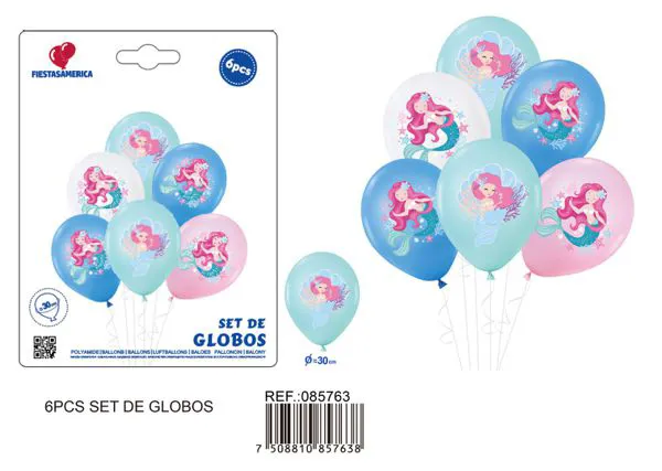 Set pequeño de globos, 6 piezas