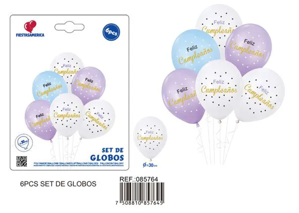 Set pequeño de globos, 6 piezas