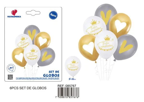 Set pequeño de globos, 6 piezas