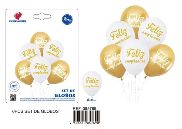 Set pequeño de globos, 6 piezas