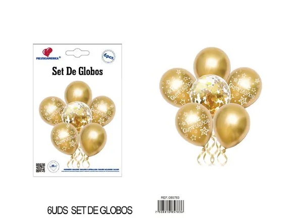 Set pequeño de globos, 6 piezas