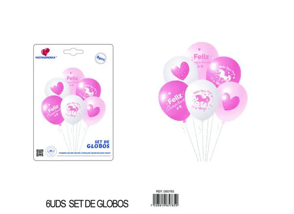 Set pequeño de globos, 6 piezas