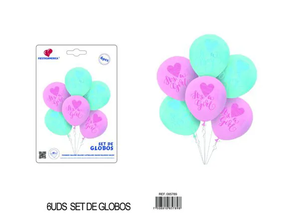 Set pequeño de globos, 6 piezas