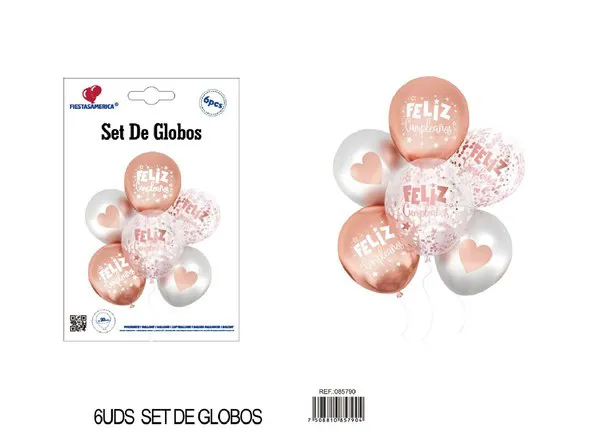 Set pequeño de globos, 6 piezas