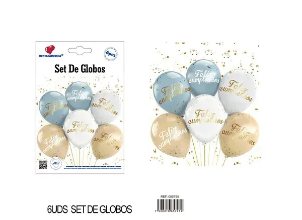 Set pequeño de globos, 6 piezas