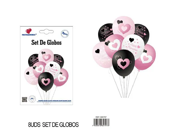 Set pequeño de globos, 8 piezas