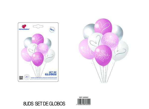 Set pequeño de globos, 8 piezas