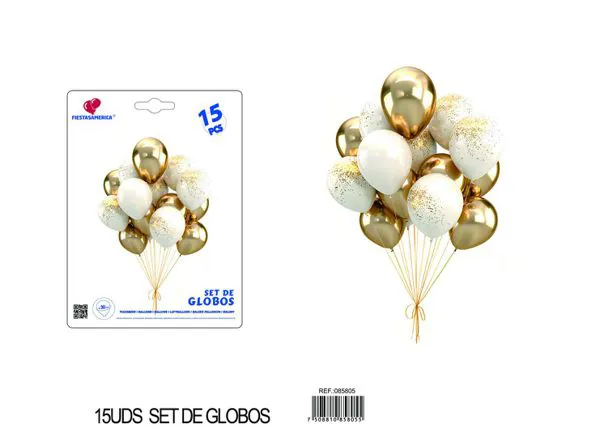 Set pequeño de globos, 15 piezas