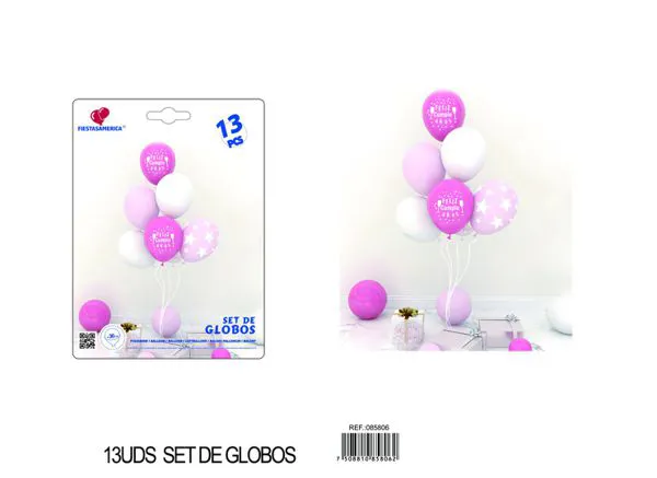 Set pequeño de globos, 13 piezas