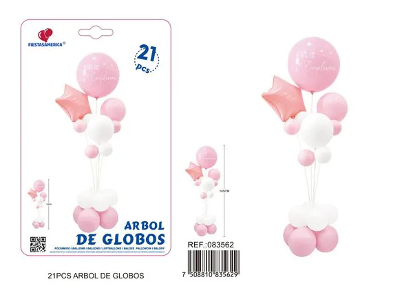 Columna diez en uno color taro (morado claro), 21 piezas