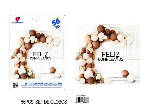 Set de cadena de globos vintage, 56 piezas