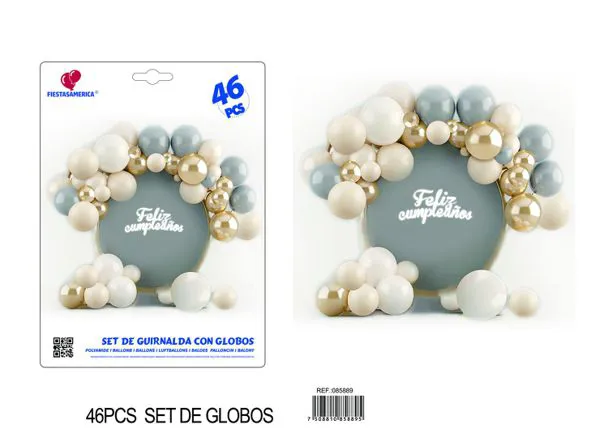 Set de cadena de globos, 46 piezas