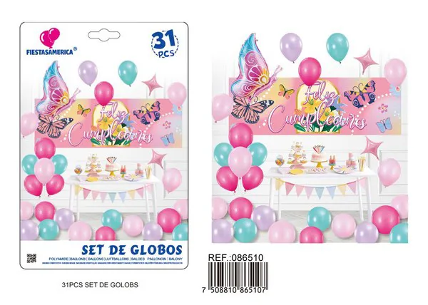 Set de globos, 31 piezas