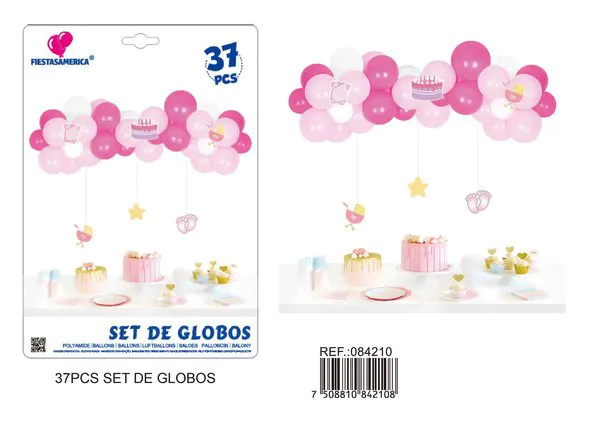 Set de cadena de globos, 37 piezas