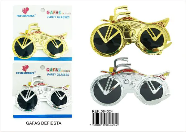 Lentes de fiesta (dorado, plateado)