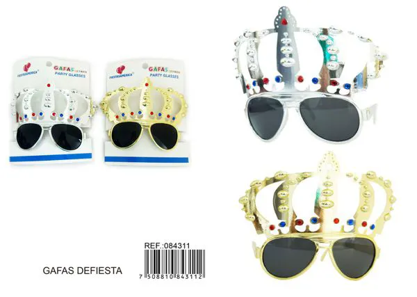 Lentes de fiesta de corona para niño