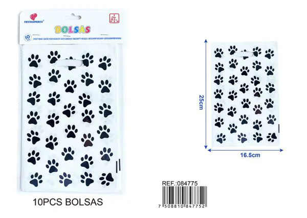 Bolsa perlada pequeña de 16.5x25 cm, 10 piezas