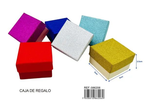 Caja de regalo de 5x5x3.5 cm