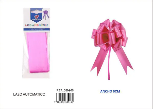 Guirnalda de color liso de 5x145 cm, color fucsia
