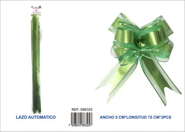 Guirnalda de color liso de 5x75 cm, 3 piezas, color verde oscuro