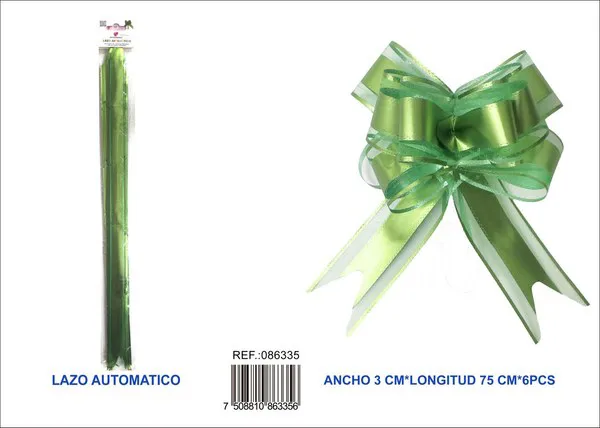 Guirnalda de color liso de 3x75 cm, 6 piezas, color verde oscuro