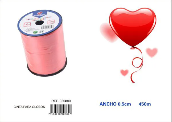 Cinta lisa de 5 mm x 500 yardas, color rojo