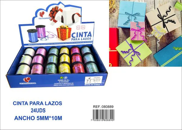 Rollo de cinta arcoíris de 5 mm x 10 m, surtido