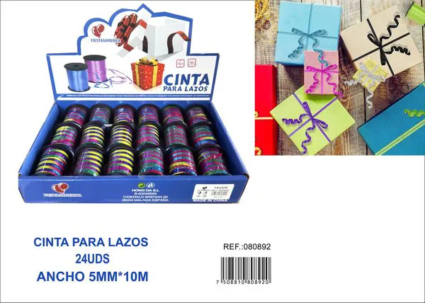 Rollo de cinta láser tornasol de 5 mm x 10 m, color sólido