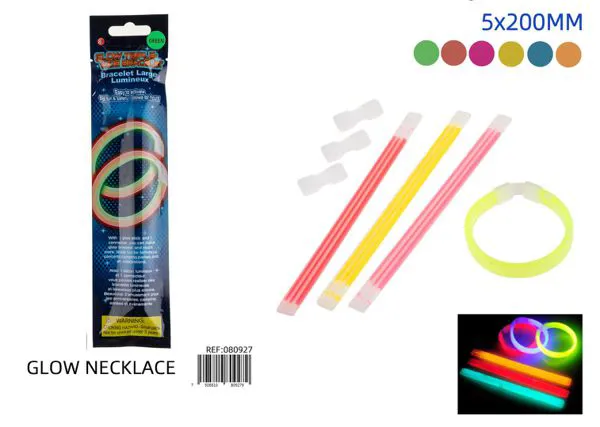 Pulsera fluorescente plana de 13x200 mm