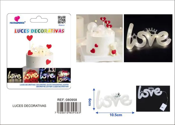 Letrero luminoso LED "LOVE", luz blanca