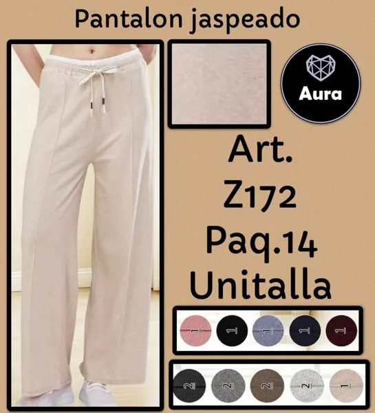 Pantalón jaspeado