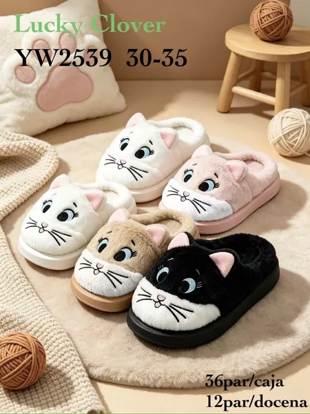 Pantuflas de gatito