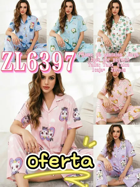 Pijama de pantalón largo