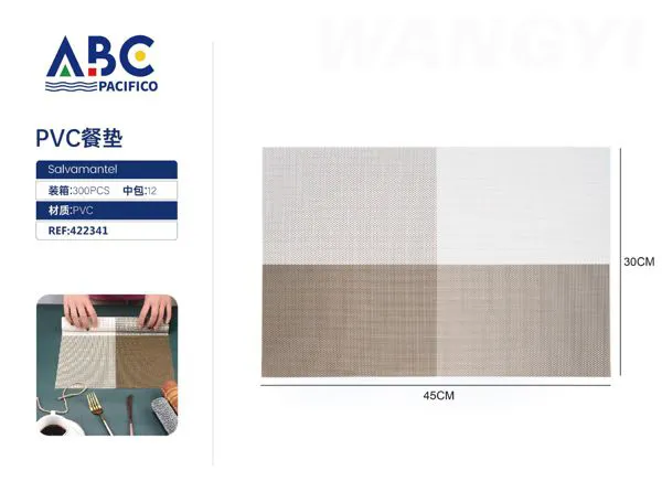 Mantel individual de PVC 30x45 cm