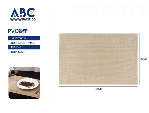 Mantel individual de PVC 30x45 cm