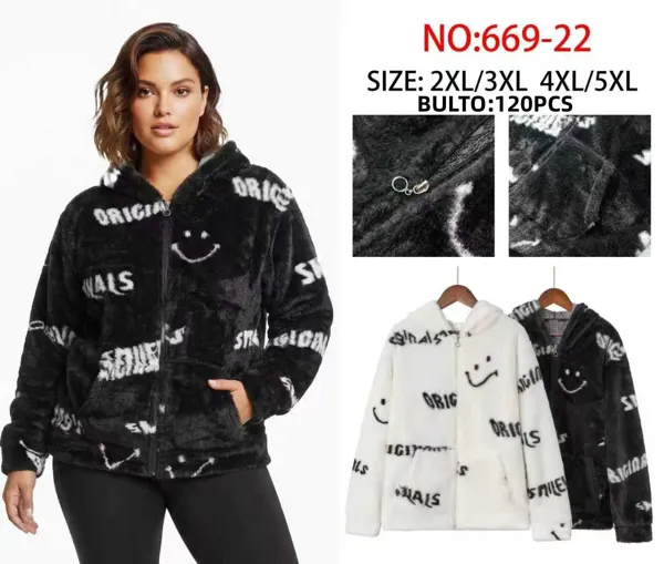 Sudadera con capucha de peluche