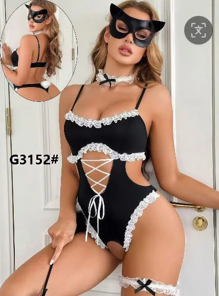 Conjunto de lencería de gatita