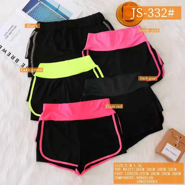 Short deportivo tipo running con ribete en contraste