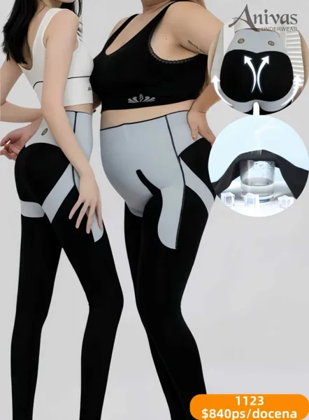 Leggings deportivos de cintura alta con realce en contraste