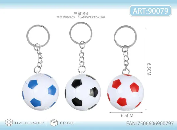 Llavero de balón de futbol soccer 4.5 cm