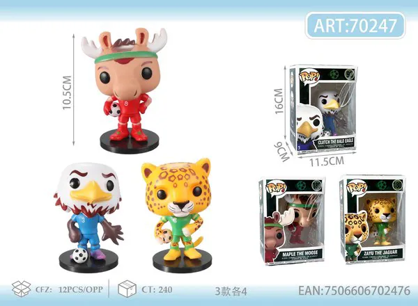 Figura POP de mascota del Mundial 2026 de 10 cm