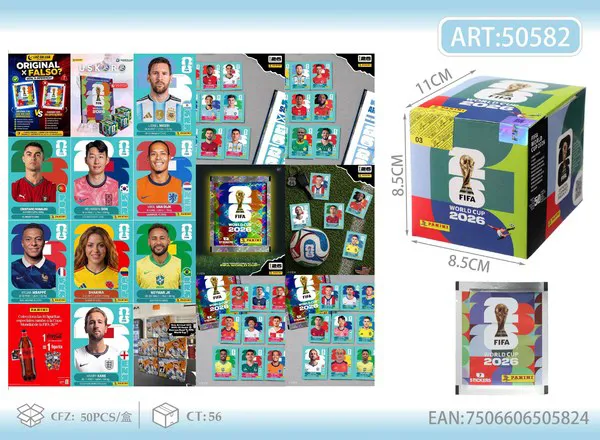 Estampas coleccionables del Mundial 2026 (50 sobres)